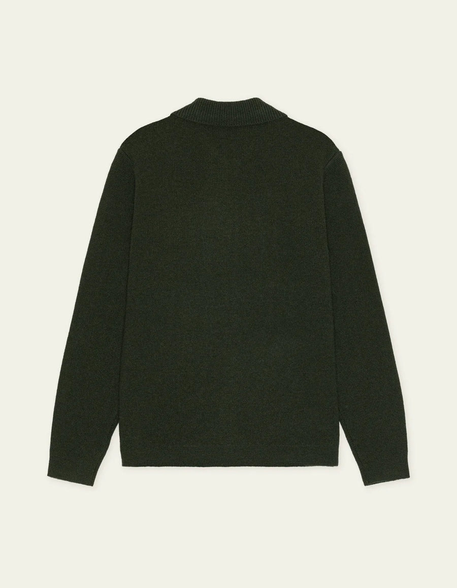 Milano Knit Overshirt - Rosin Green