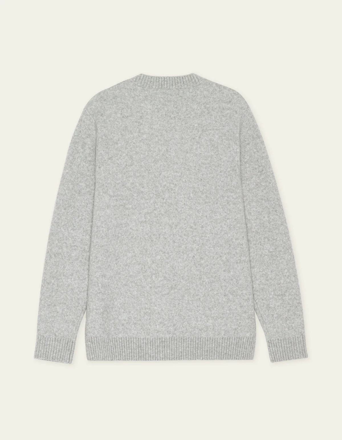 Melange V-Neck Knit - Grey