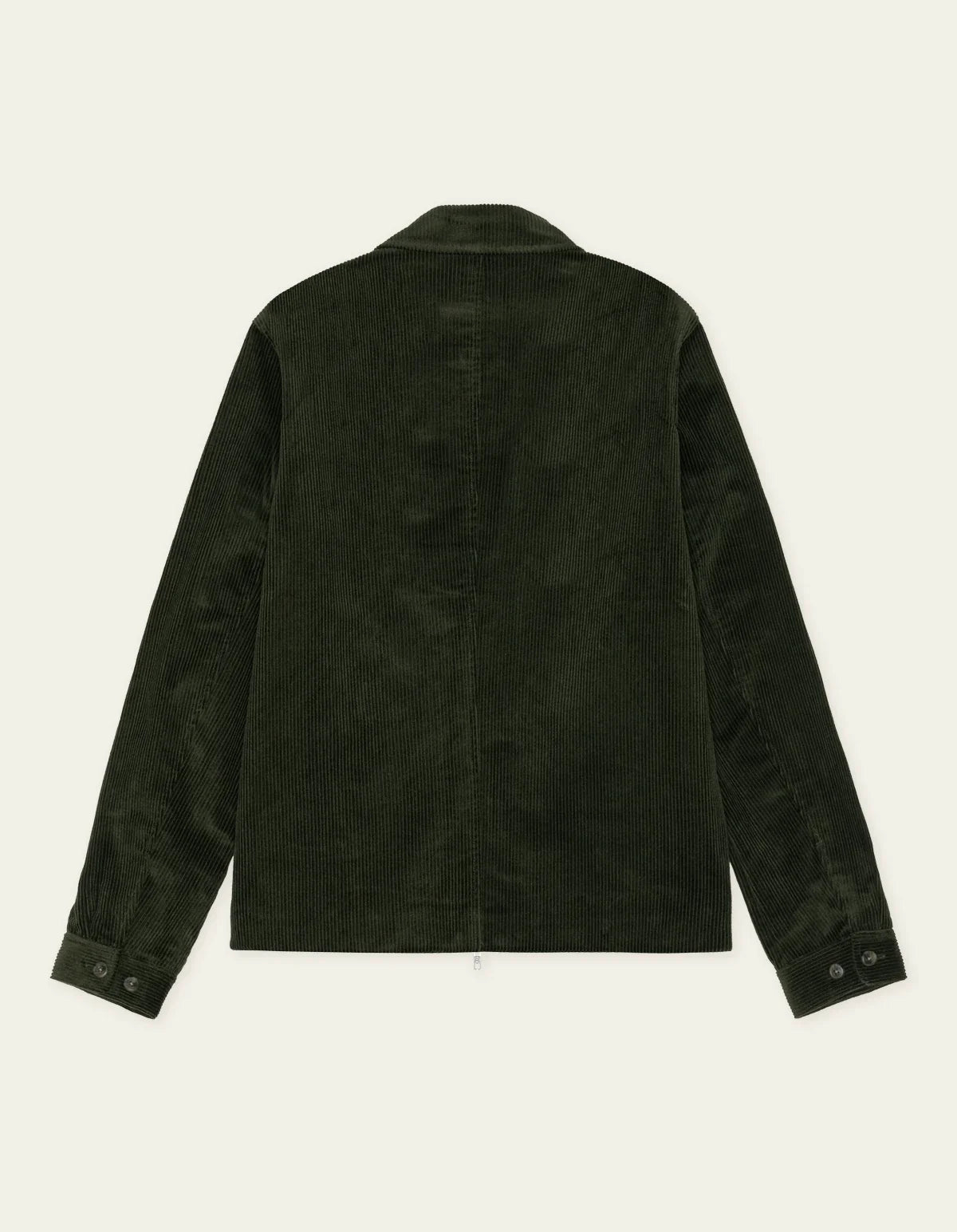 Corduroy Zipper Coach Jacket - Rosin Green