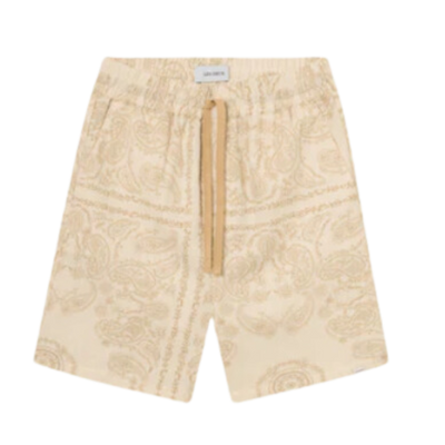 Lesley Paisley Shorts - Light Ivory