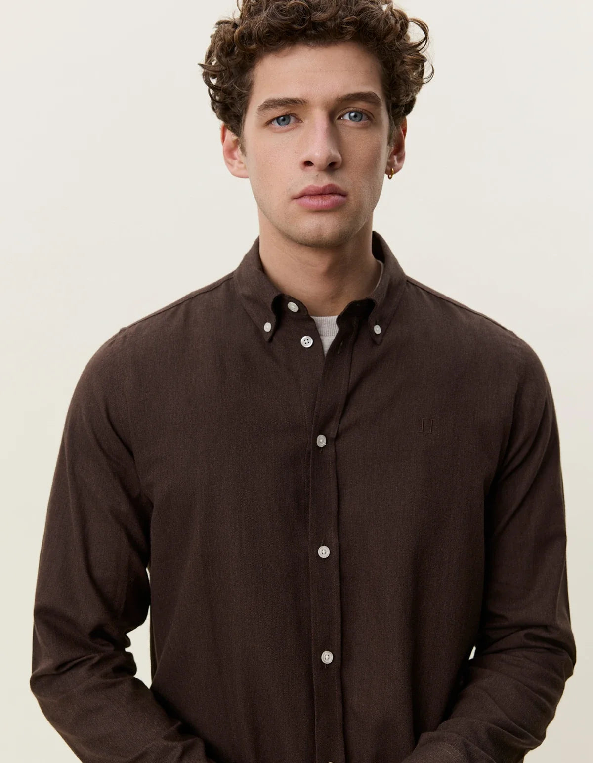 Solid Soft Flannel Shirt - Delicioso Brown