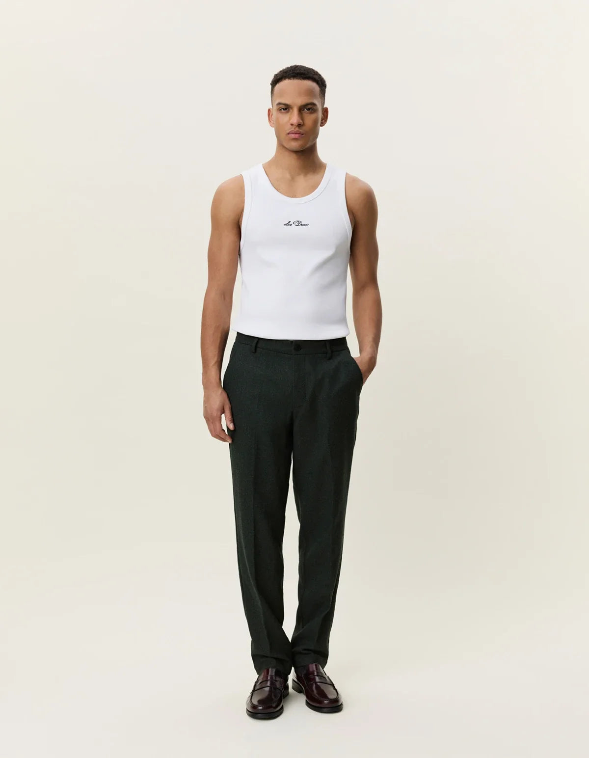 Como Regular Wool Suit Pant - Rosin Green