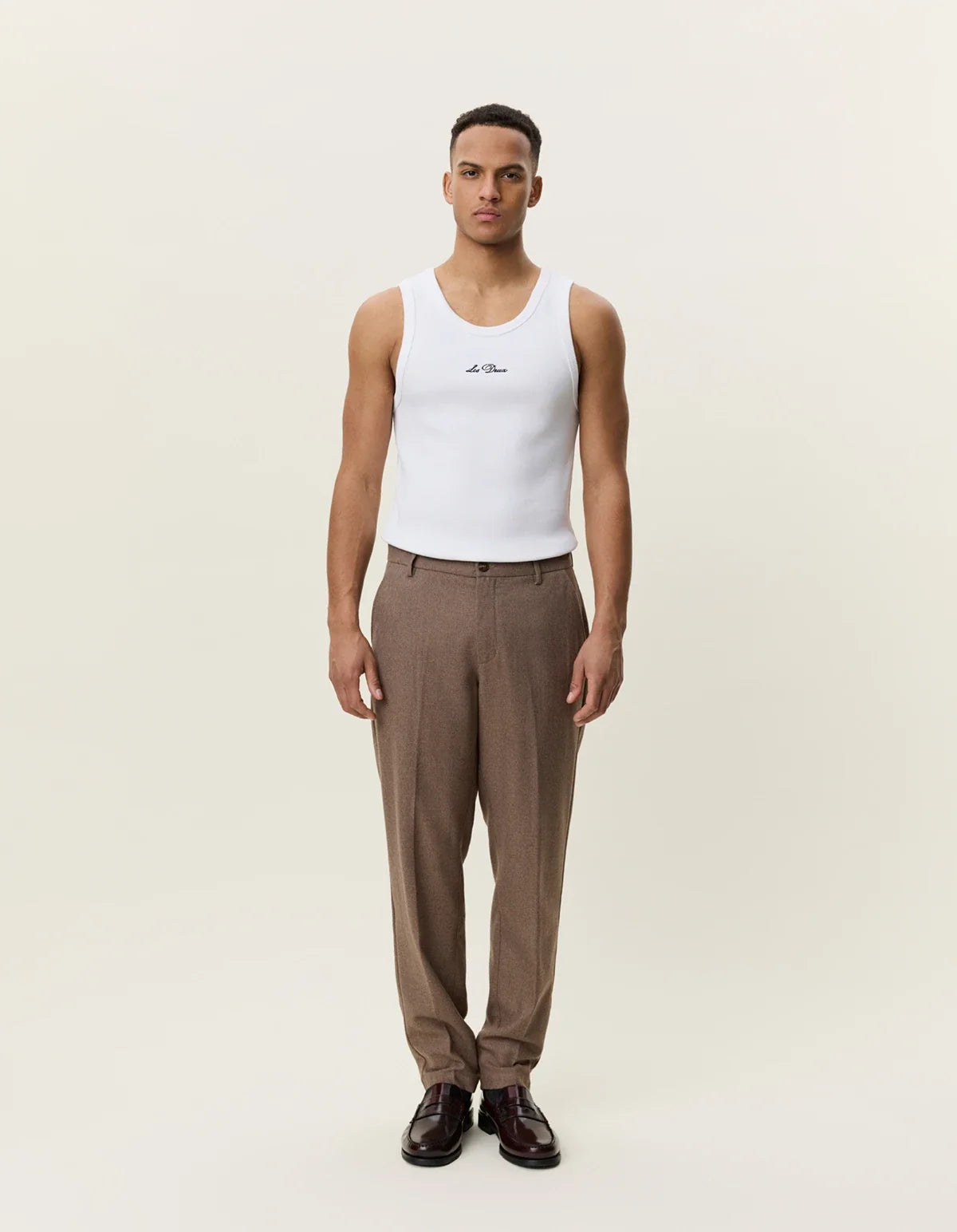 Como Regular Wool Suit Pant - Caribou