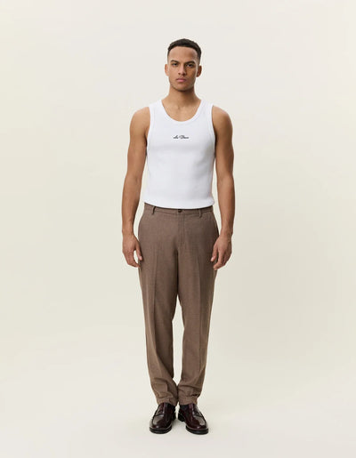 Como Regular Wool Suit Pant - Caribou