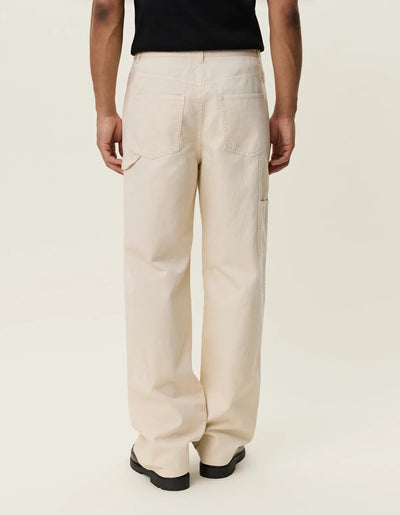 Roi Carpenter Herringbone Pants - Ivory