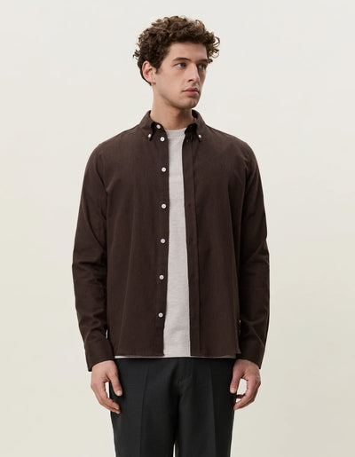 Solid Soft Flannel Shirt - Delicioso Brown