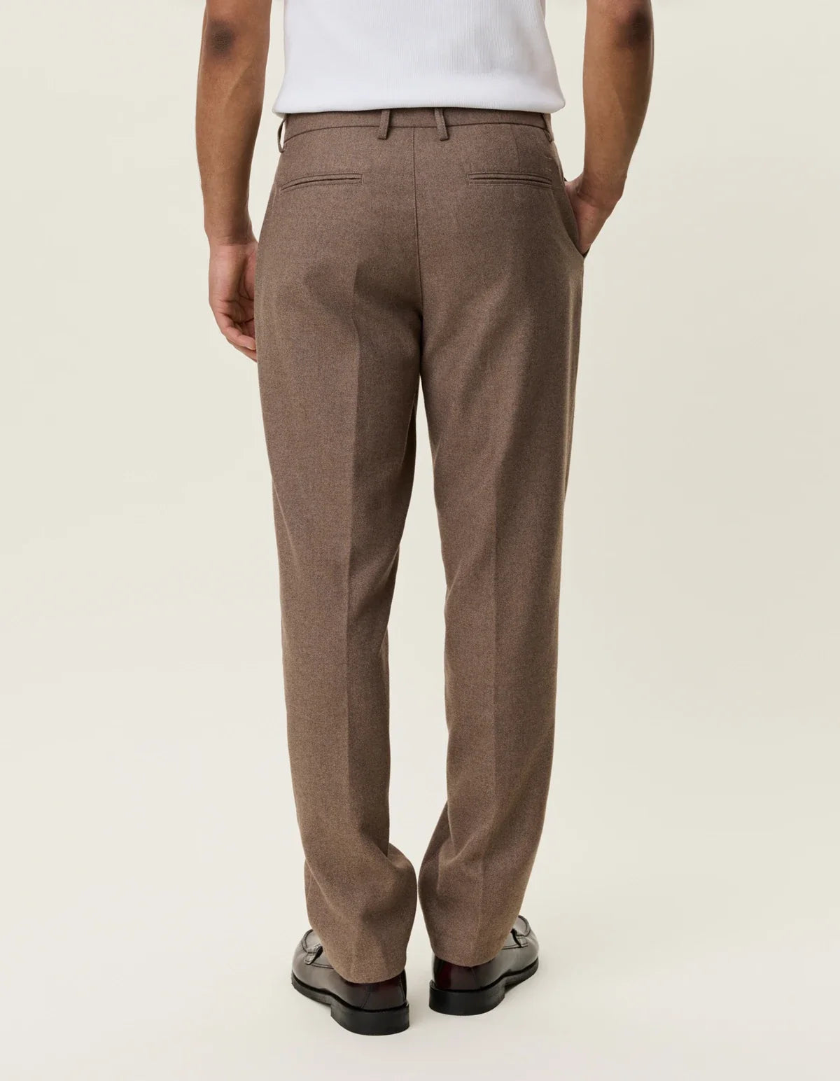 Como Regular Wool Suit Pant - Caribou