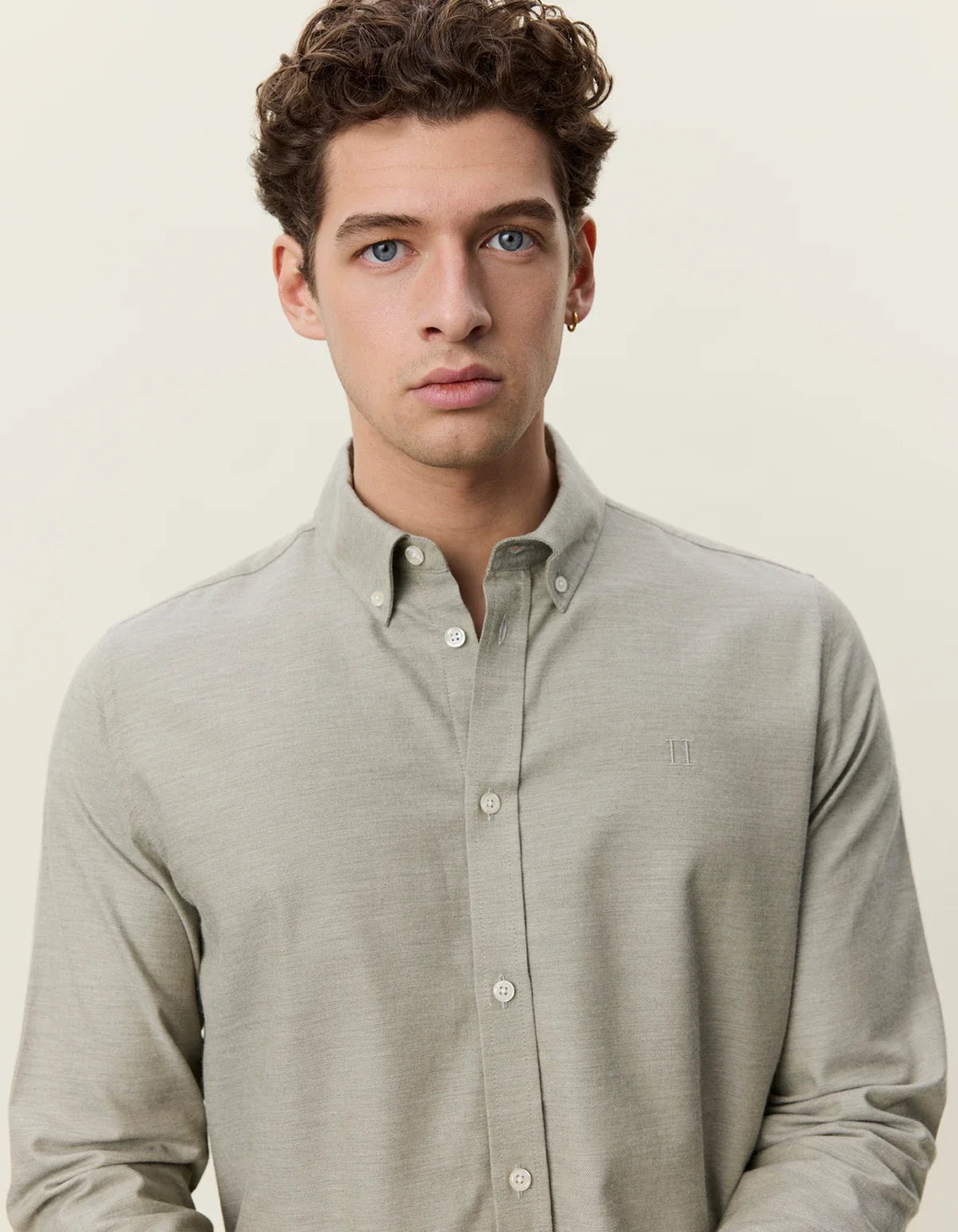 Solid Soft Flannel Shirt - Laurel Oak Sand