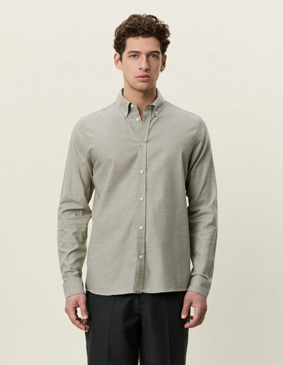 Solid Soft Flannel Shirt - Laurel Oak Sand