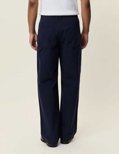 Roi Carpenter Herringbone Pants - Dark Navy