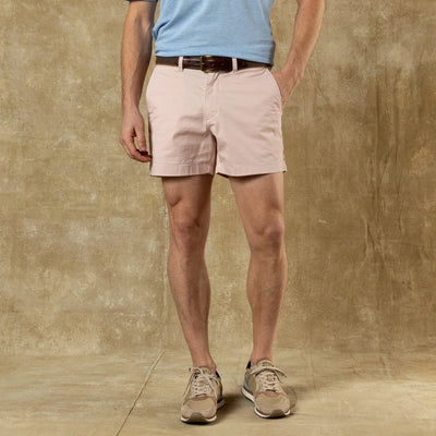 5" Gold School Short - Washed Pink