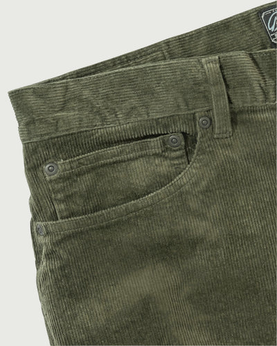 Burlington 5 Pocket Stretch Corduroy - Dusty Olive