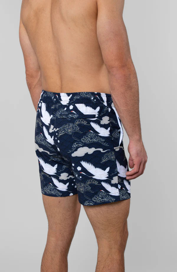 Swan Dive Swim Trunk