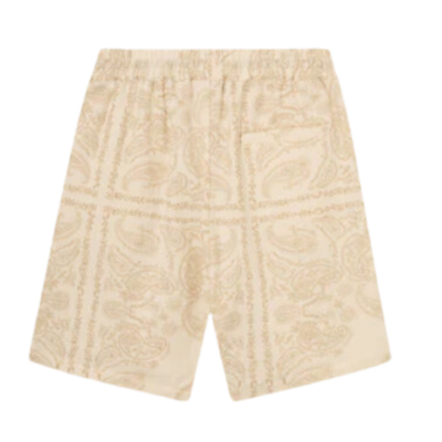 Lesley Paisley Shorts - Light Ivory