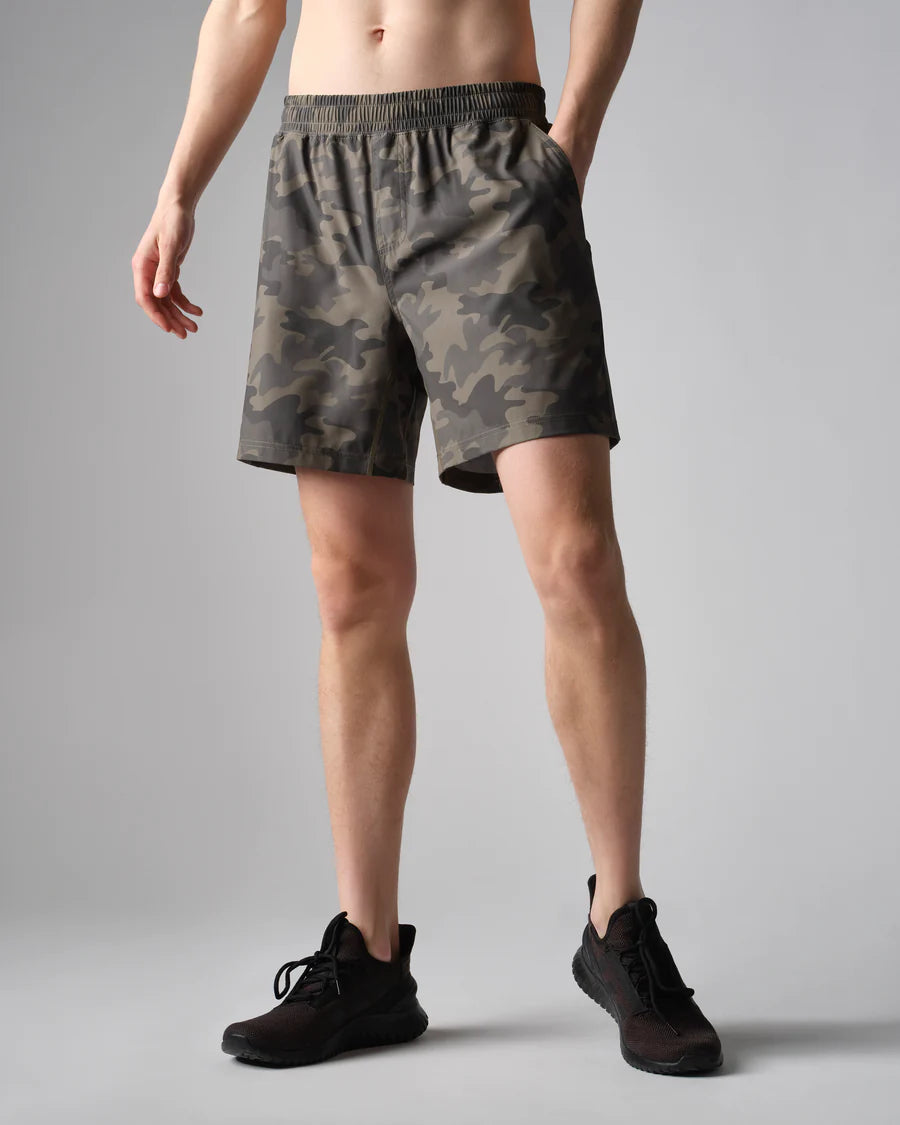 7 " Mako Short Unlined - Dusky Green Camo