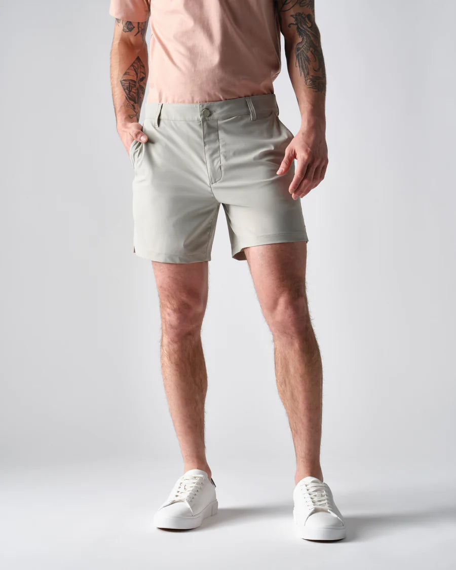 6" Resort Short - London Fog