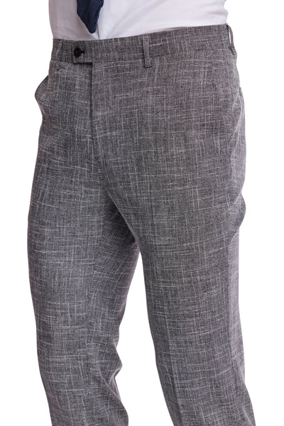 Downing Pants - Slim -  Black White Grid