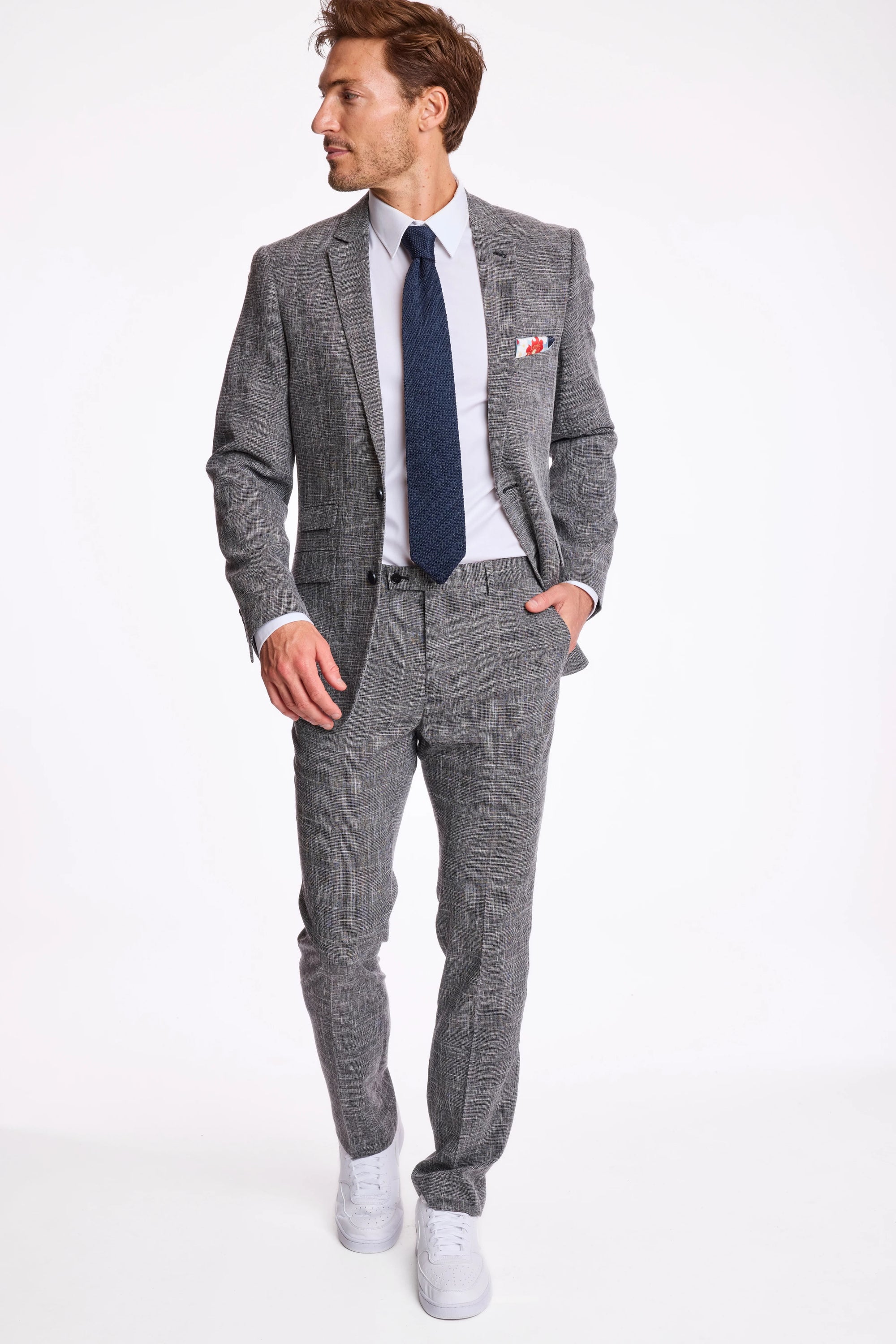 Dover Notch Jacket - Slim - Black White Grid
