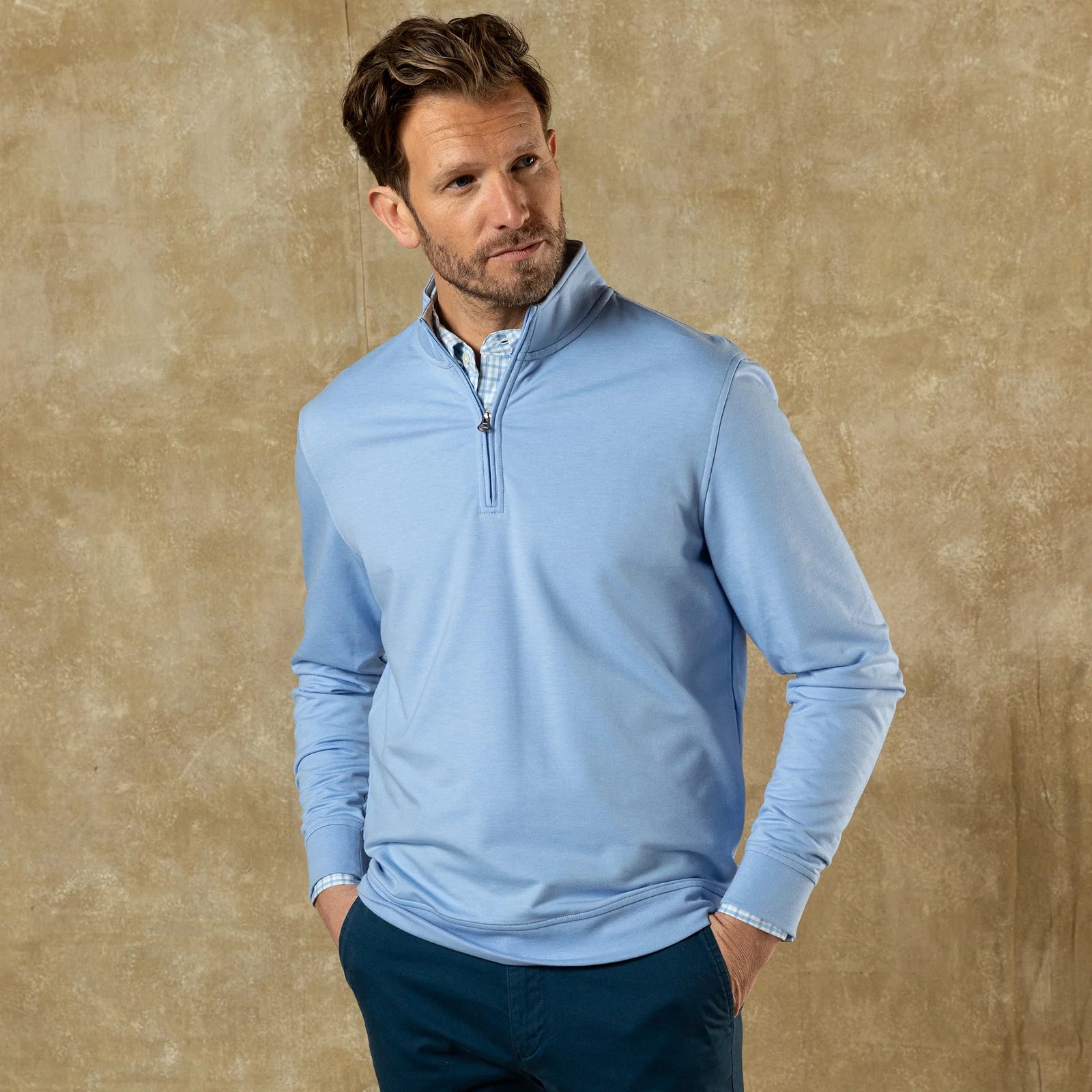 Dunmore Performance Qtr. Zip Pullover - Blue Horizon