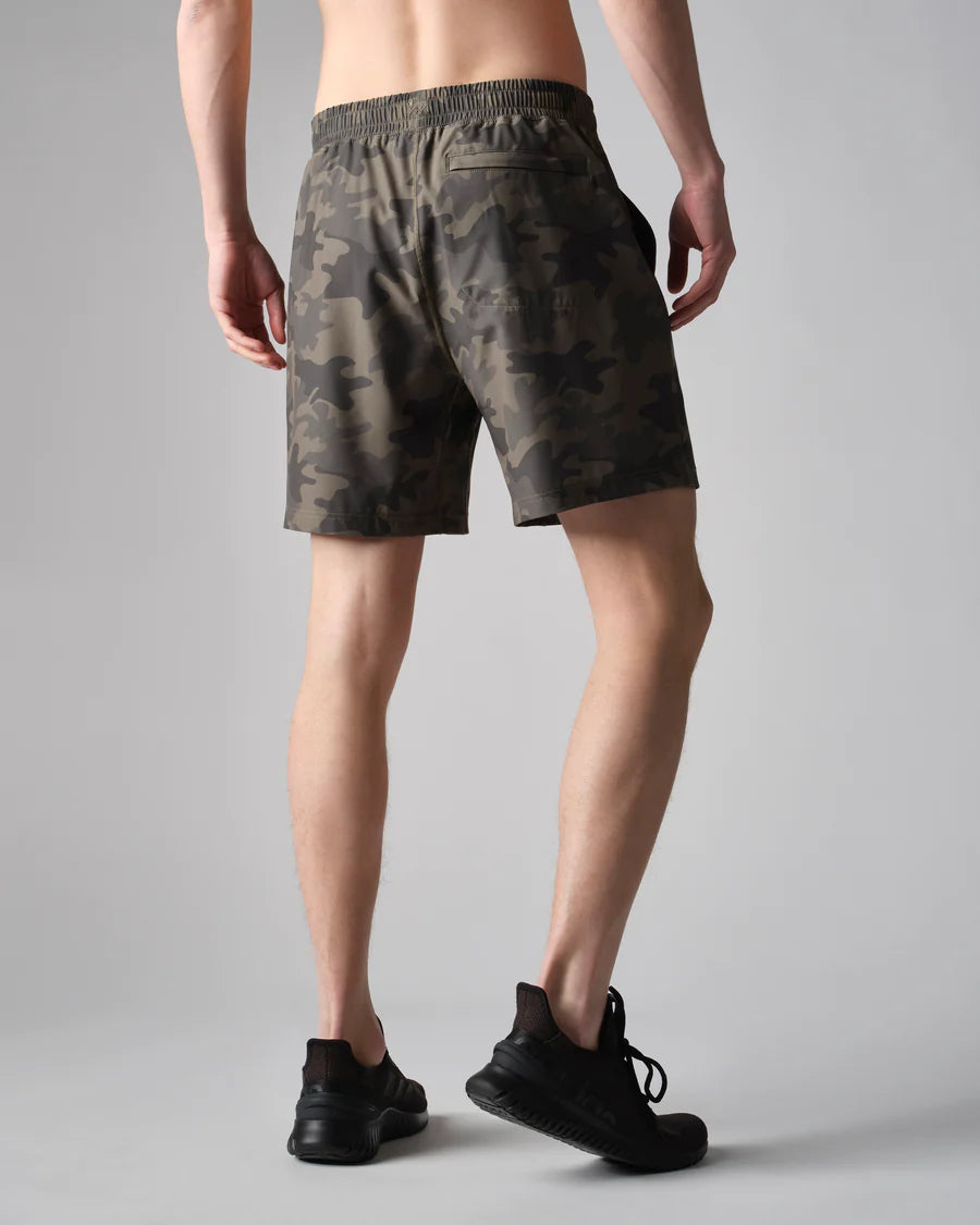 7 " Mako Short Unlined - Dusky Green Camo