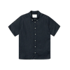 Kris Linen Short Sleeve Shirt - Dark Navy