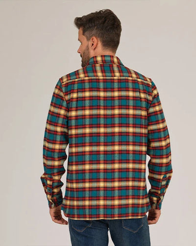 Winter Flannel Utility Shirt - Harvest Plaid