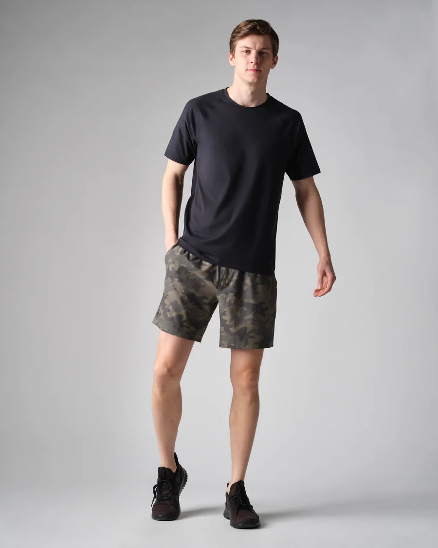 7 " Mako Short Unlined - Dusky Green Camo