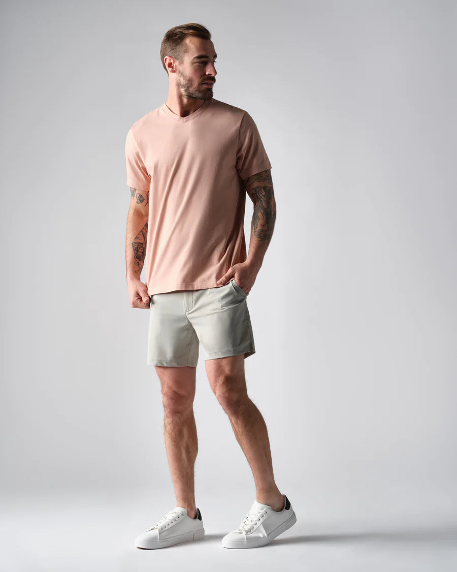 6" Resort Short - London Fog