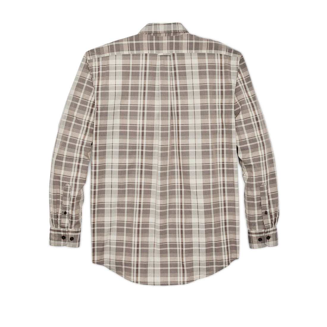 Washed Feather Cloth Shirt - Light Brown & Natural Plaid