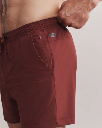 5" Pursuit Short - Unlined - Tawny Port