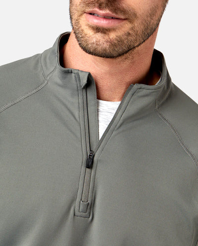 Session 1/4 Zip - Anchor Gray