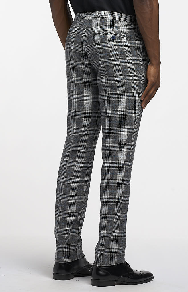 Downing Pants - Black Arctic & Blue Check