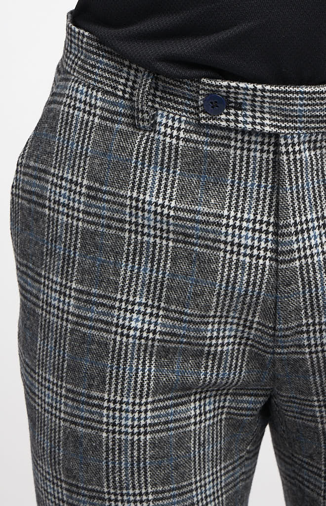 Downing Pants - Black Arctic & Blue Check