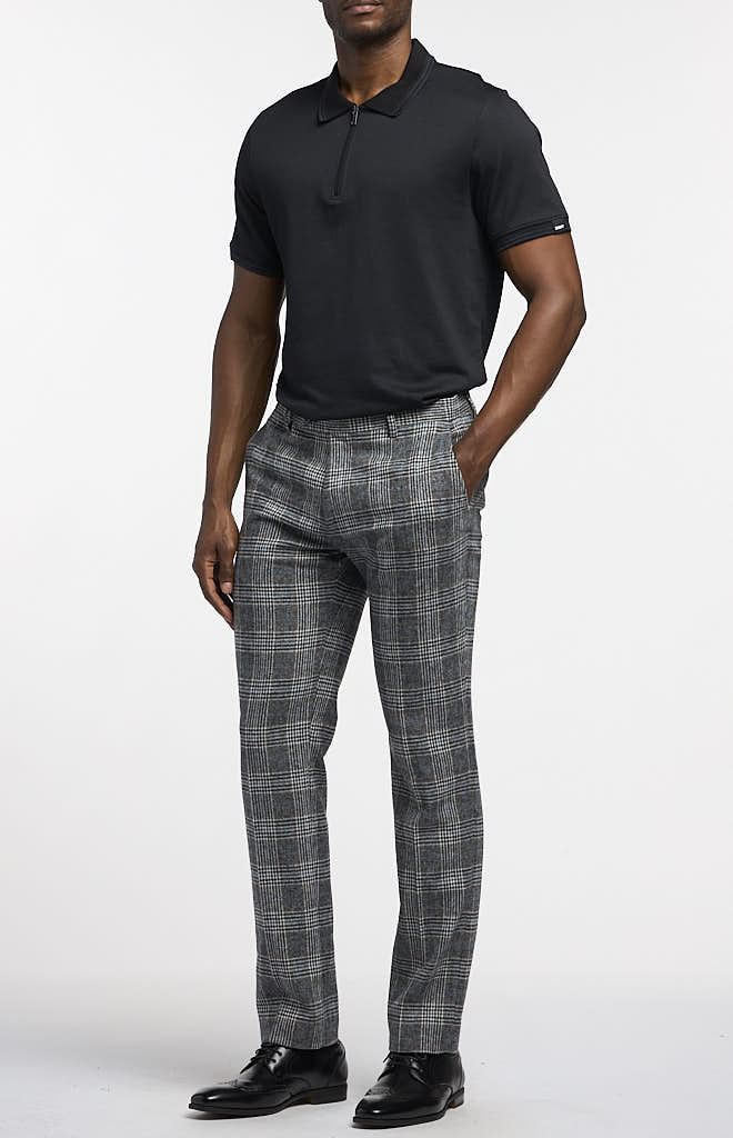 Downing Pants - Black Arctic & Blue Check