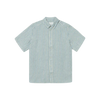 Kris Linen Short Sleeve Shirt - Washed Denim Blue/Ivory
