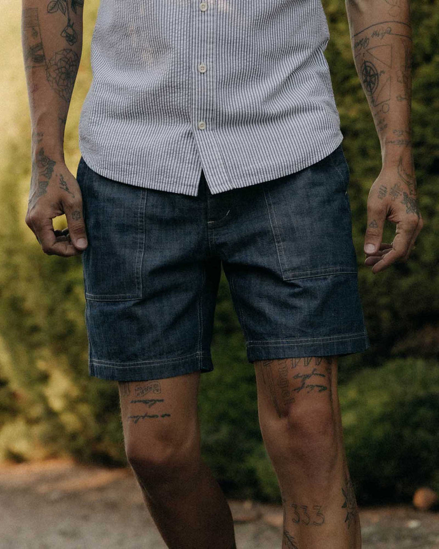 The Breakwater Short - Washed Indigo