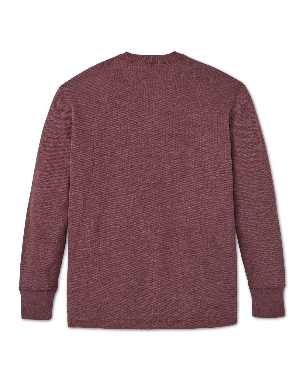 Waffle Knit Henley - Dark Port Heather