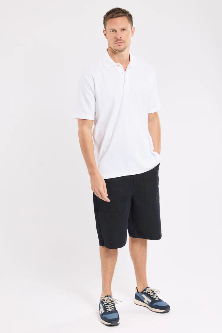 Heritage Terry Polo Shirt - Blanco