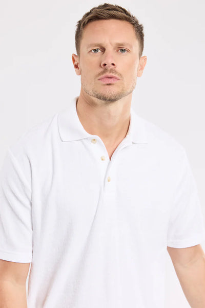 Heritage Terry Polo Shirt - Blanco