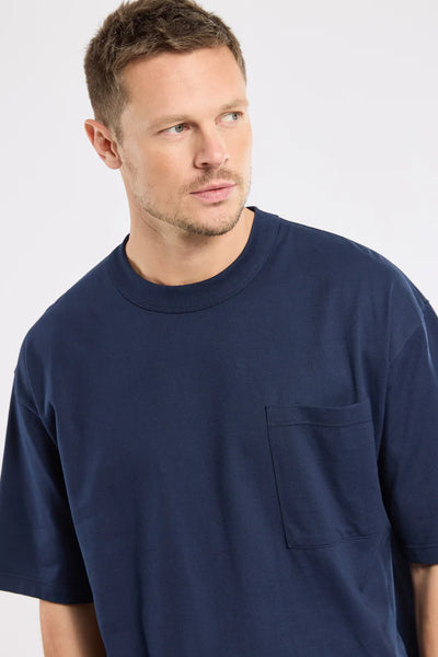 Heritage Loose Fit Pocket T-Shirt - Marine Deep