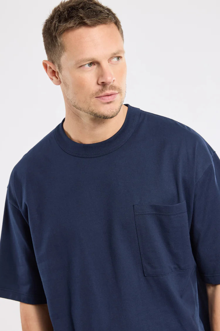 Heritage Loose Fit Pocket T-Shirt - Marine Deep