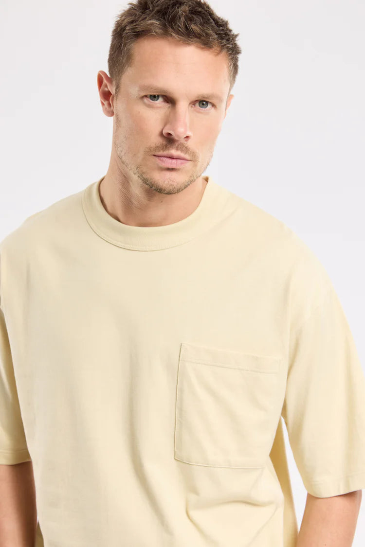 Heritage Loose Fit Pocket T-Shirt - Gravel