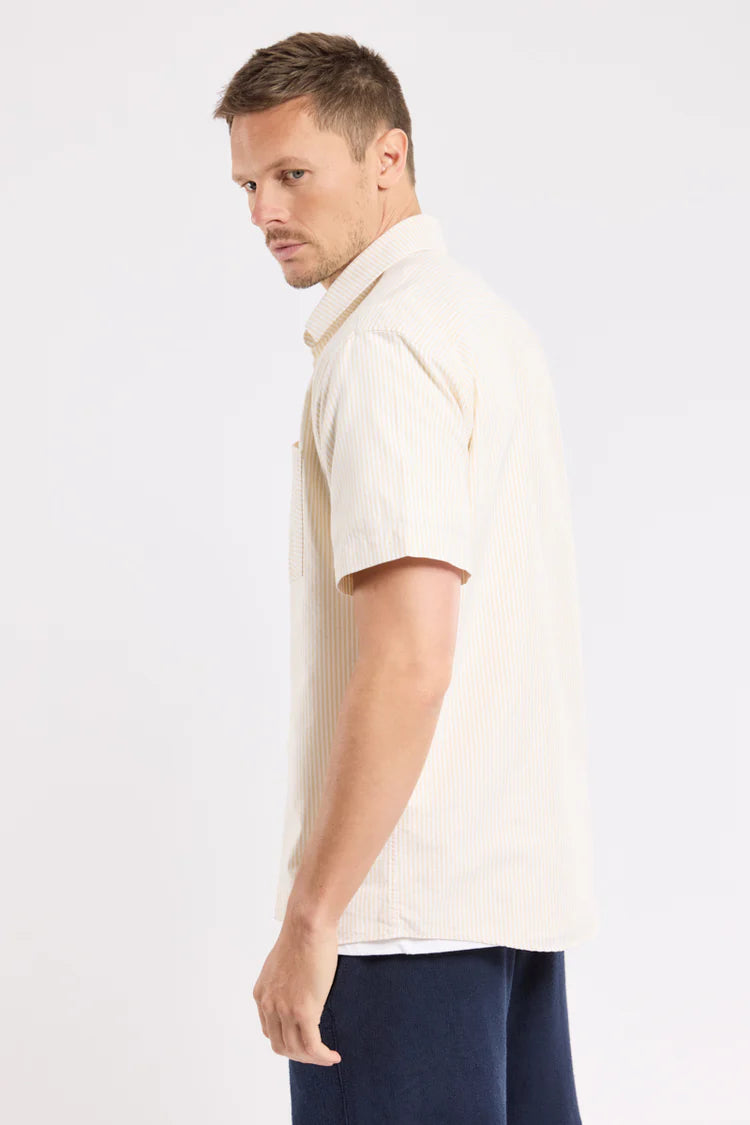 Short Sleeve Stripe Shirt - Gravel