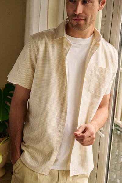 Short Sleeve Stripe Shirt - Gravel