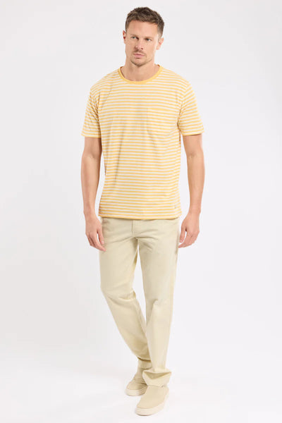 Heritage Striped Breton Stripe - Yellow/Nature