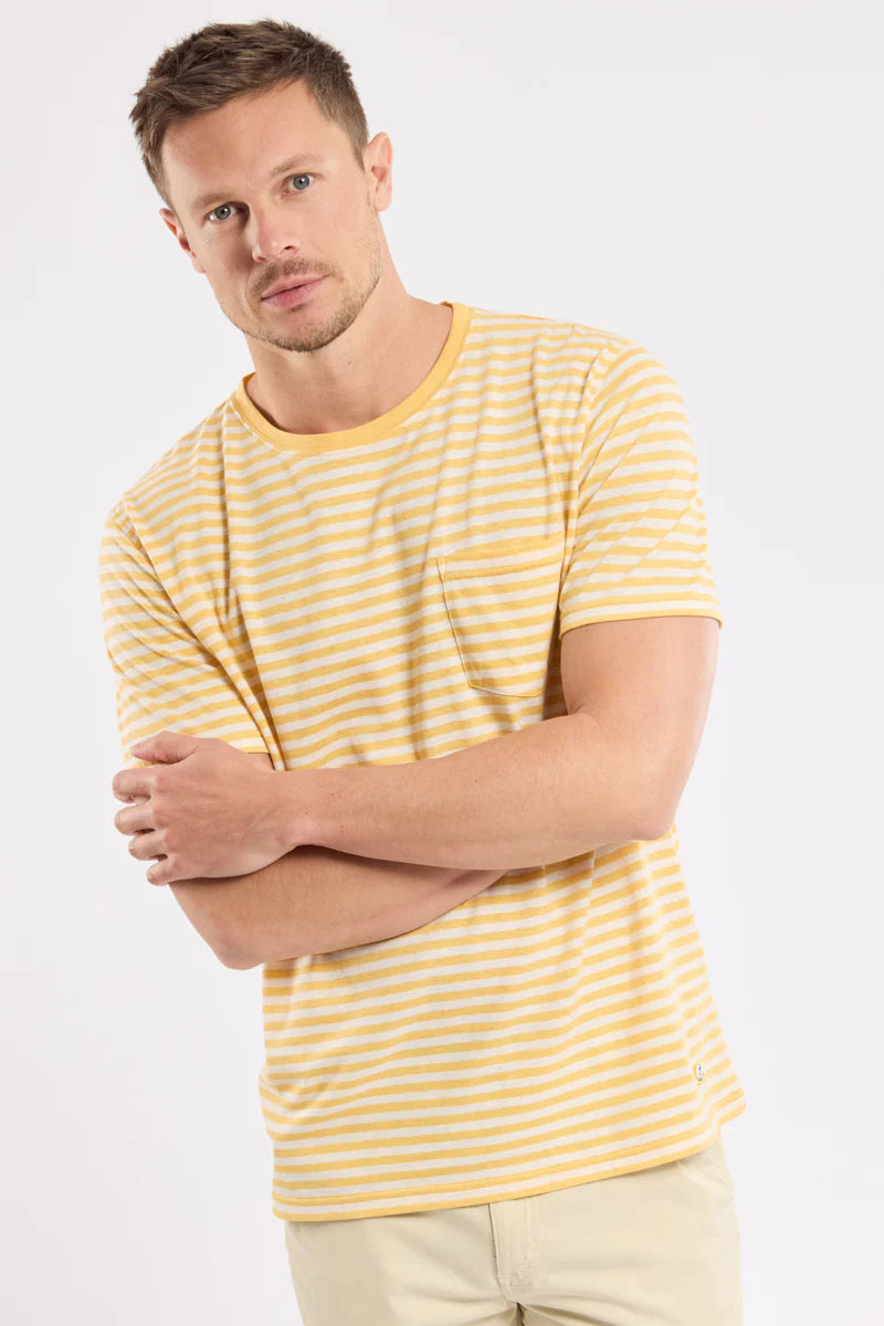 Heritage Striped Breton Stripe - Yellow/Nature