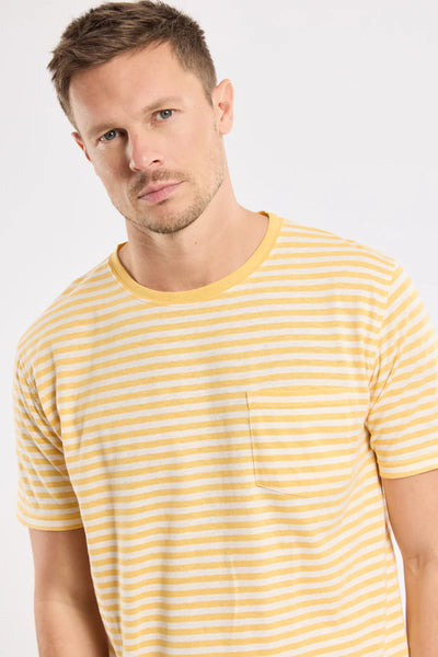 Heritage Striped Breton Stripe - Yellow/Nature