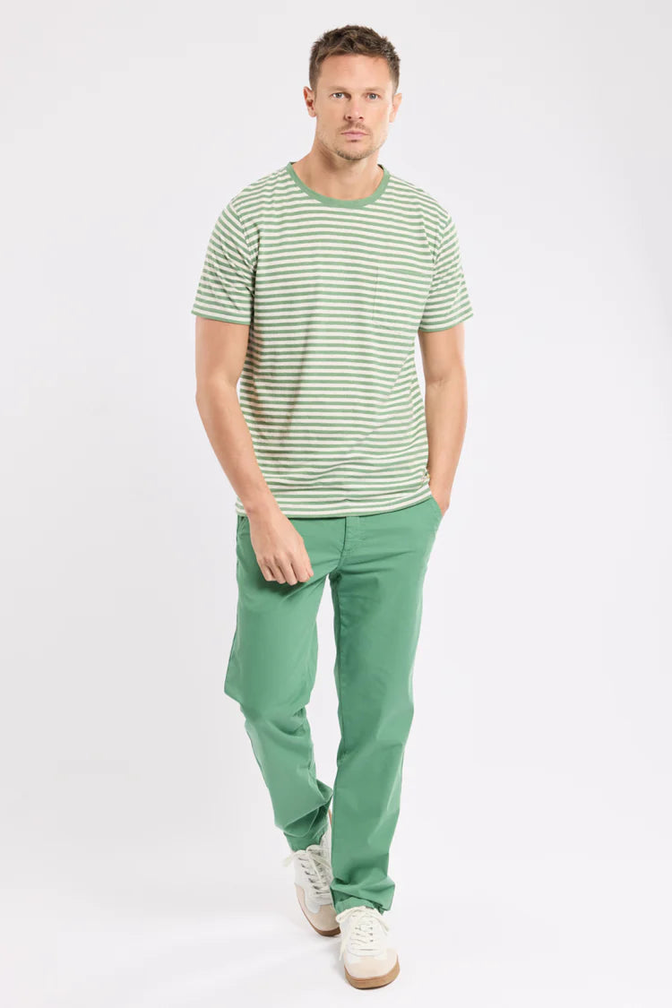 Heritage Striped Breton Stripe - Ivy/Nature
