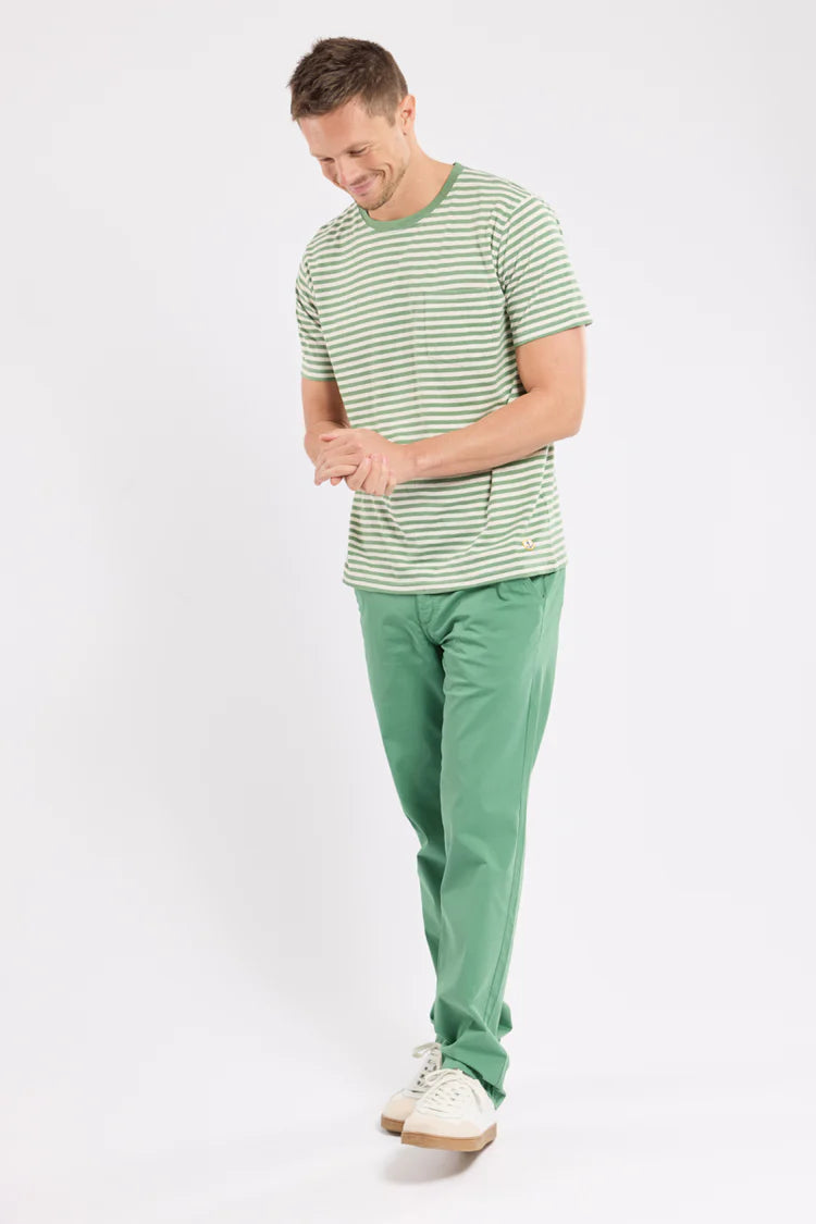 Heritage Striped Breton Stripe - Ivy/Nature