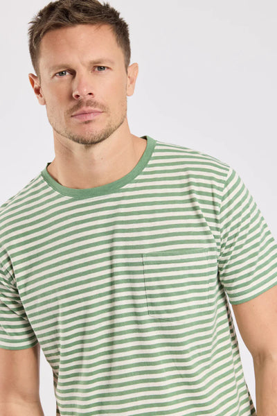 Heritage Striped Breton Stripe - Ivy/Nature
